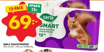 ÖoB SERLA TOALETTPAPPER erbjuda
