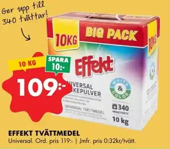 ÖoB EFFEKT TVÄTTMEDEL erbjuda