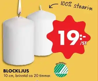 ÖoB BLOCKLJUS erbjuda