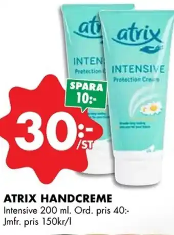 ÖoB ATRIX HANDCREME erbjuda