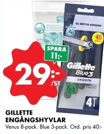 ÖoB GILLETTE ENGÅNGSHYVLAR erbjuda