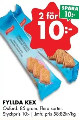 ÖoB FYLLDA KEX erbjuda