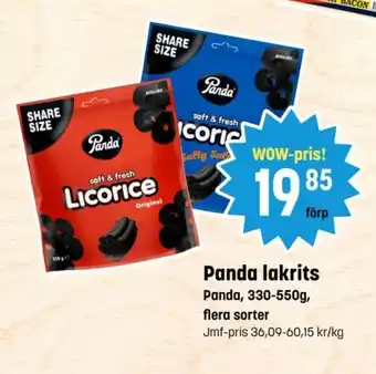 Eurocash Panda lakrits erbjuda