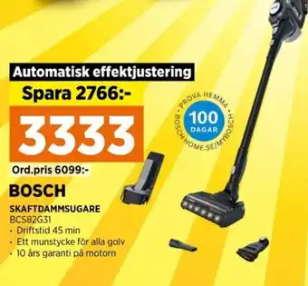 Power BOSCH SKAFTDAMMSUGARE erbjuda