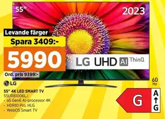 Power 55" 4K LED SMART TV erbjuda