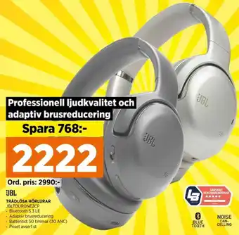 Power JBL TRÅDLÖSA HÖRLURAR erbjuda