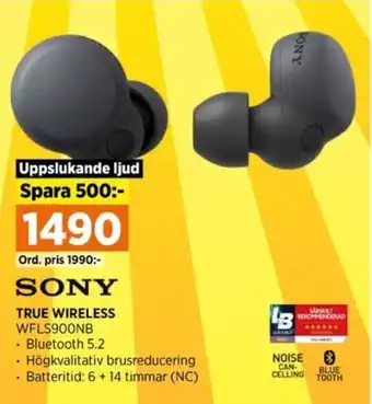 Power SONY TRUE WIRELESS erbjuda