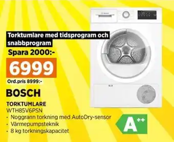 Power BOSCH TORKTUMLARE erbjuda