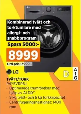 Power LG TVÄTT/TORK erbjuda