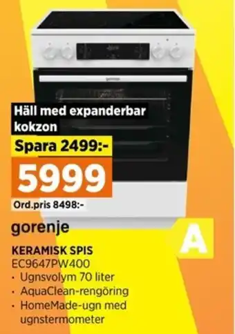 Power KERAMISK SPIS erbjuda