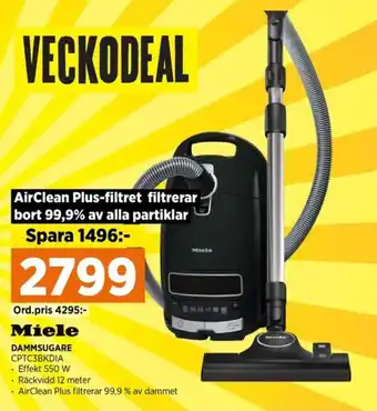Power Miele DAMMSUGARE erbjuda