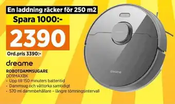 Power dreame ROBOTDAMMSUGARE erbjuda