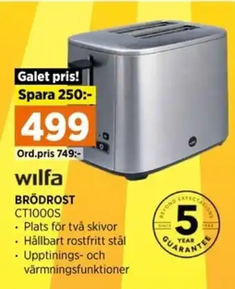 Power BRÖDROST erbjuda