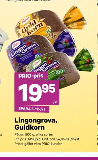 City Gross Lingongrova rågbröd erbjuda