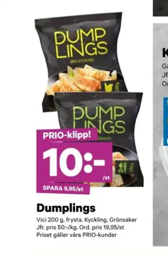 City Gross Vici dumplings erbjuda