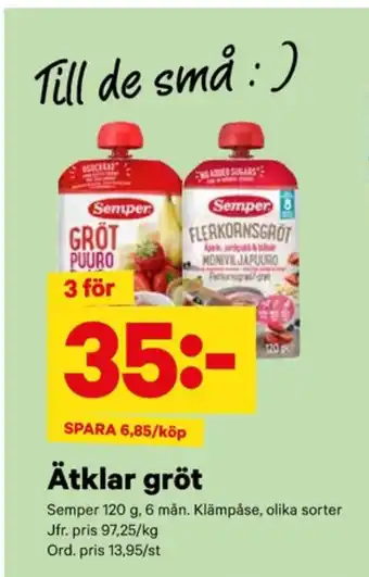 City Gross Semper gröt erbjuda