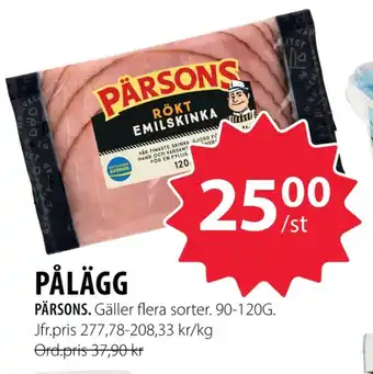 Handlar'n Pärsons skinka erbjuda