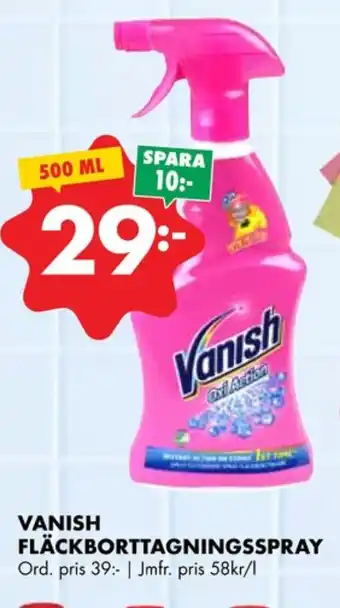 ÖoB Vanish oxi action fläckborttagning erbjuda