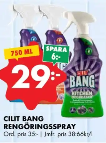 ÖoB Cillit bang rengöringsmedel erbjuda