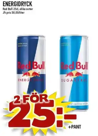 Matdax Red bull energidryck erbjuda