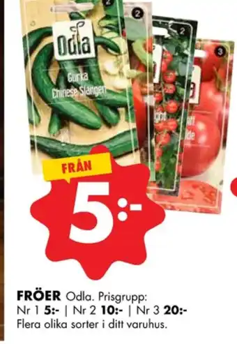 ÖoB Odla fröpåsar erbjuda