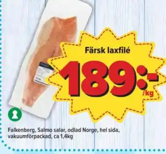 Östenssons Falkenberg seafood laxfilé erbjuda