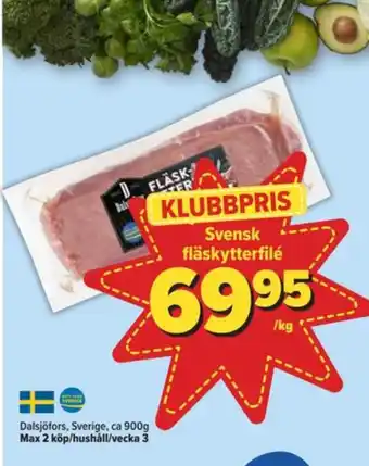Östenssons Dalsjöfors fläskytterfilé erbjuda