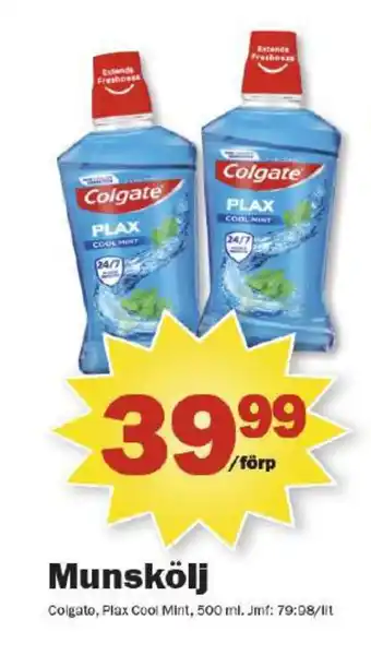 Pekås Colgate munskölj erbjuda
