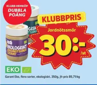 Östenssons Garant jordnötssmör crunchy erbjuda