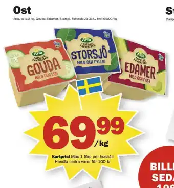 Pekås Arla gouda erbjuda