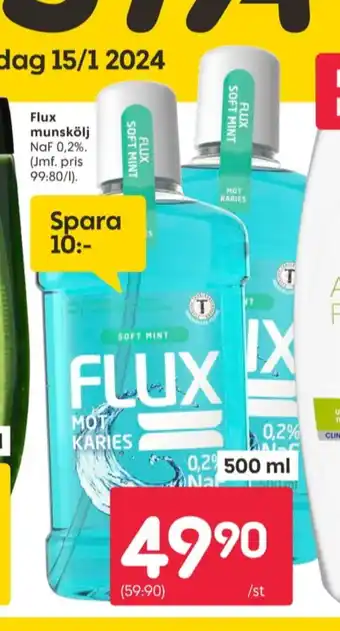 Rusta Flux munskölj erbjuda