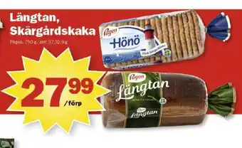 Pekås Längtan rågbröd erbjuda