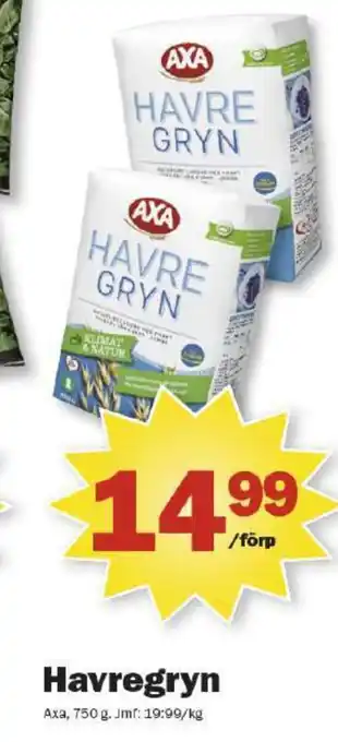 Pekås Axa havregryn erbjuda