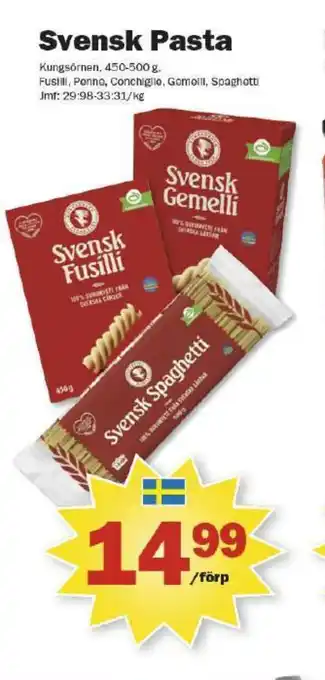 Pekås Kungsörnen pasta sorterad erbjuda