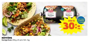 Coop Konsum Nötfärs erbjuda