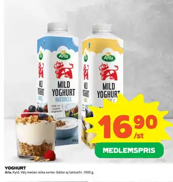 Coop Konsum Yoghurt erbjuda