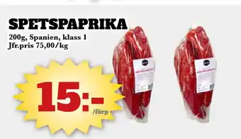 Bonum Matmarknad Spetspaprika erbjuda