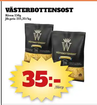 Bonum Matmarknad Västerbottensost erbjuda