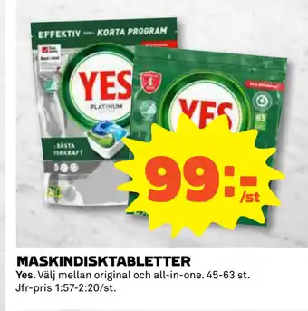 Coop Konsum Maskindisktabletter erbjuda