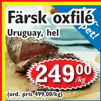 T-jarlen Färsk oxfilé erbjuda