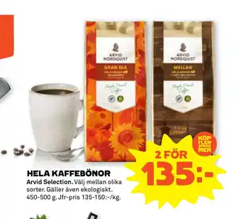 Stora Coop Hela kaffebönor erbjuda