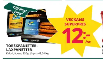Tempo Torskpanetter, laxpanetter erbjuda