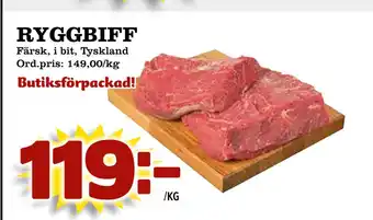 Supergrossen Ryggbiff erbjuda