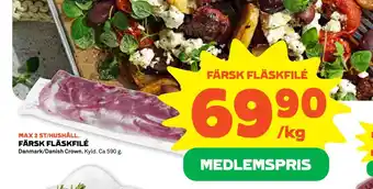Stora Coop Färsk fläskfilé erbjuda