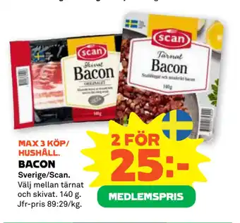Coop Forum Bacon erbjuda