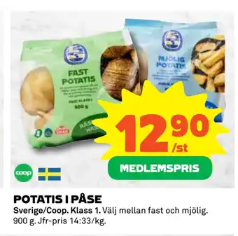 Coop Daglivs Potatis i påse erbjuda