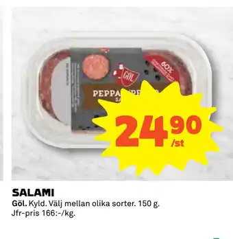 Coop Daglivs Salami erbjuda