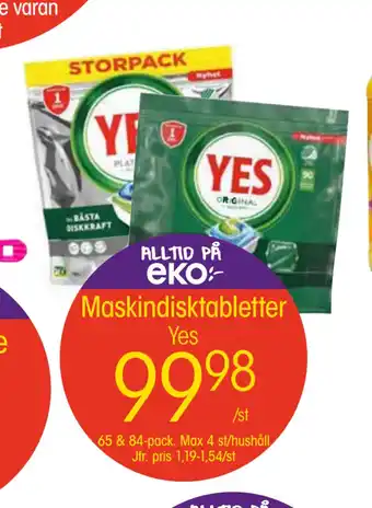 EKO Maskindisktabletter erbjuda