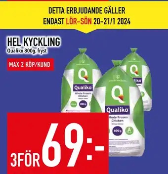 Matdax Hel kyckling erbjuda