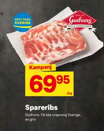 minmatbutik Spareribs erbjuda